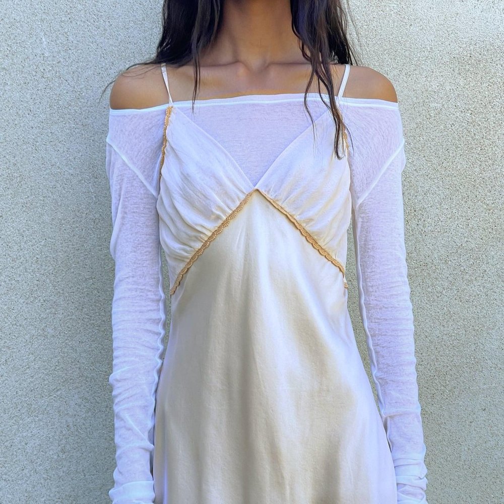 Zara Silk Blend Mini Dress - Picture 4 of 4